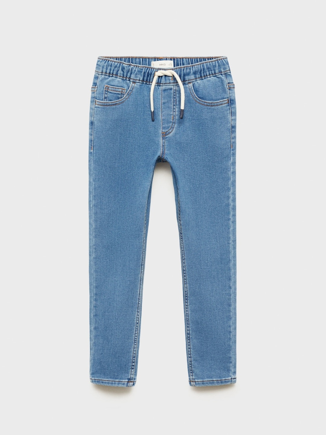 

Mango Kids Boys Regular Fit Stretchable Jeans, Blue