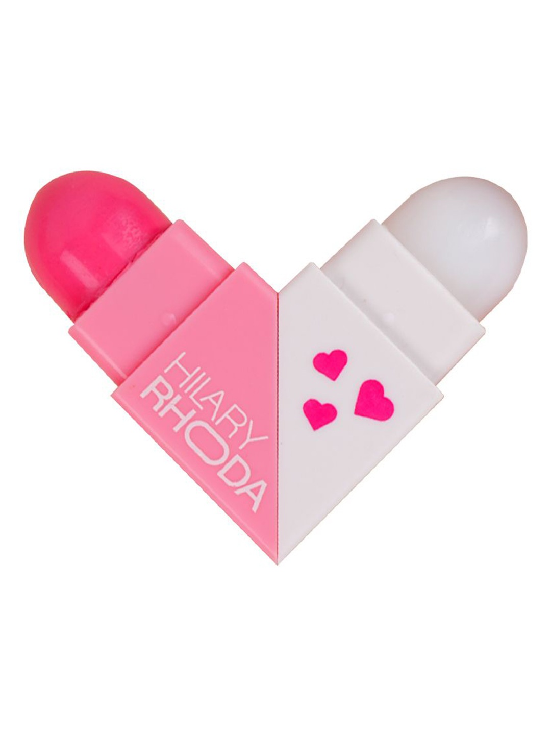 

Hilary Rhoda 2 Sided Clear & Tint Lip Balm With Shea Butter-2.27g Each Side- Rose Love 01, Pink