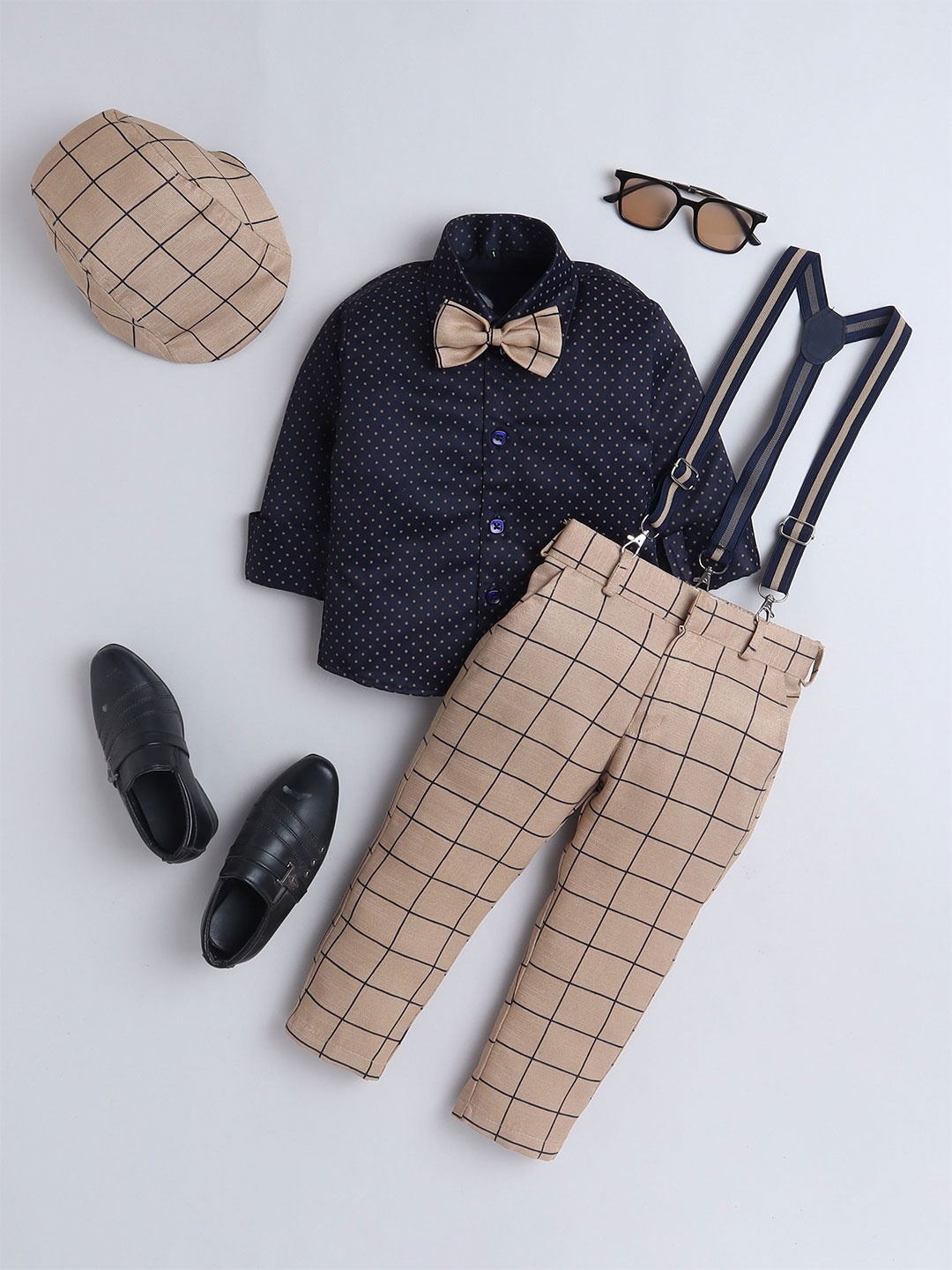 

Jeetethnics Boys Shirt with Trousers, Beige