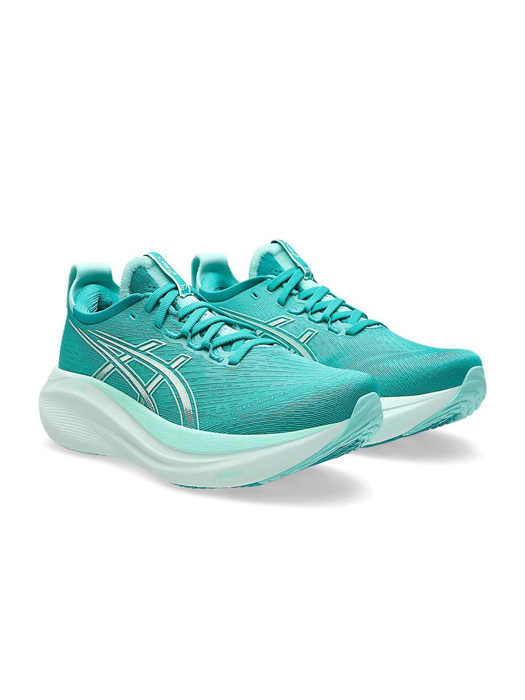 

ASICS Gel-Nimbus 27 Women Running Lace-Ups Sports Shoes, Green