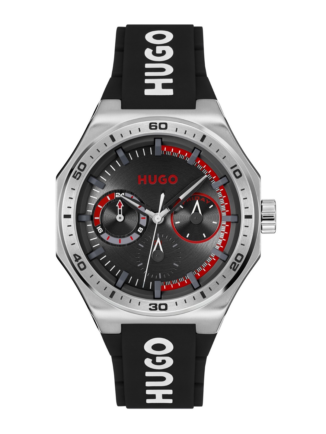 

HUGO Men Grail Sport Multi Function Analogue Watch 1530397, Black