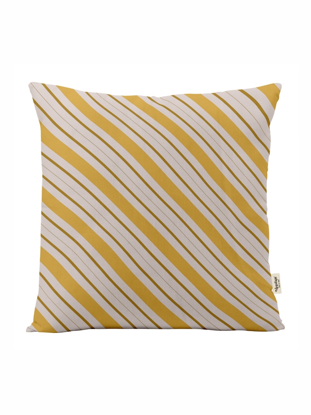 

Vargottam Yellow & White Set of 5 Striped Square Cushion Covers