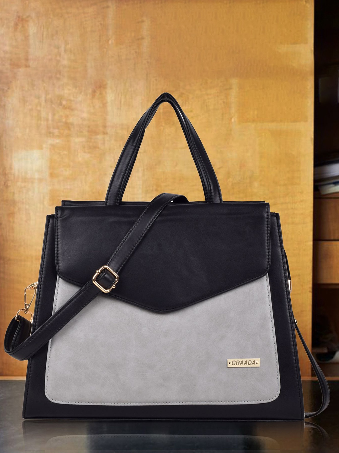 

GRAADA Structured Satchel, Grey