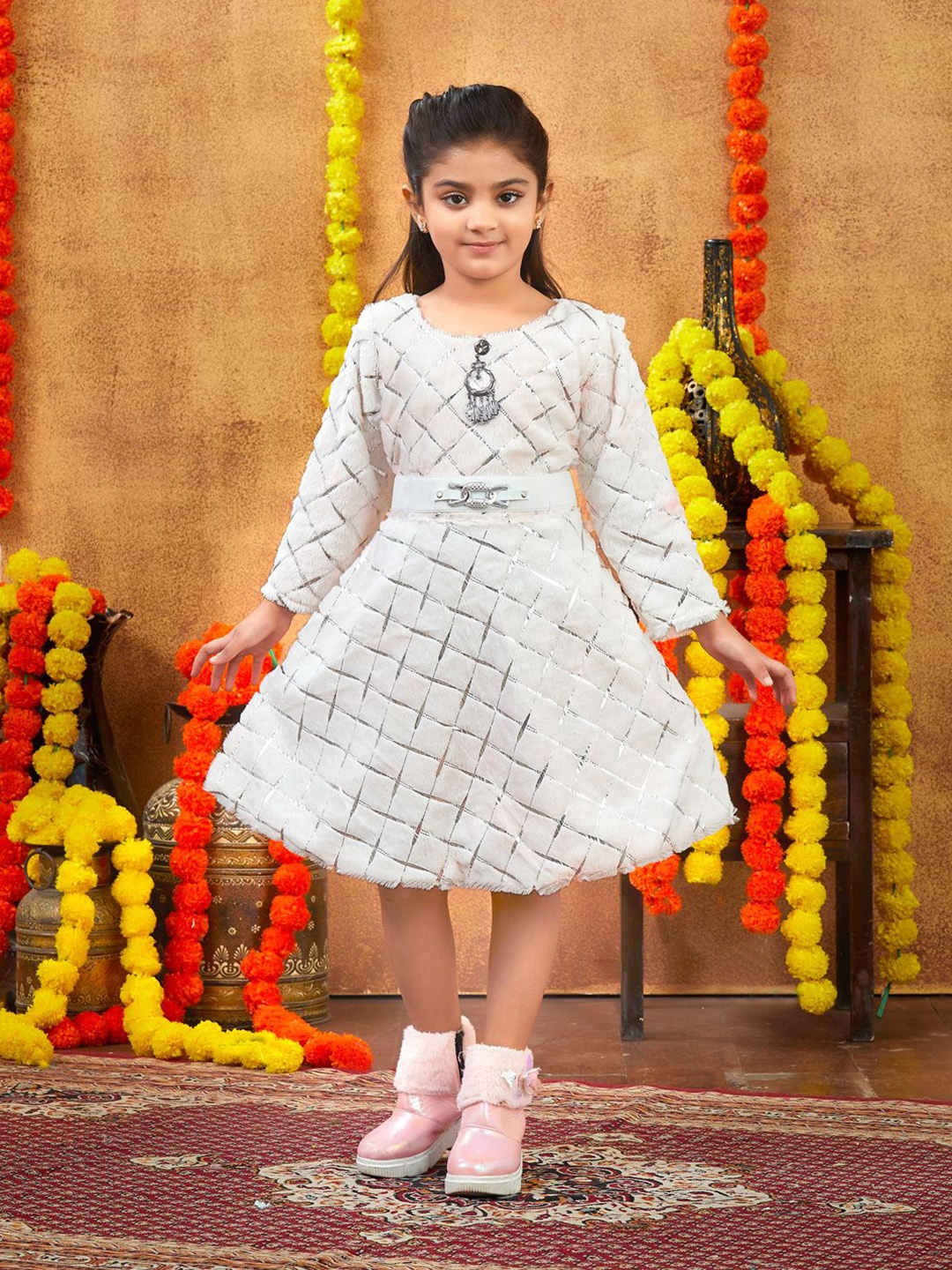 

BAESD Woollen Dress, Peach