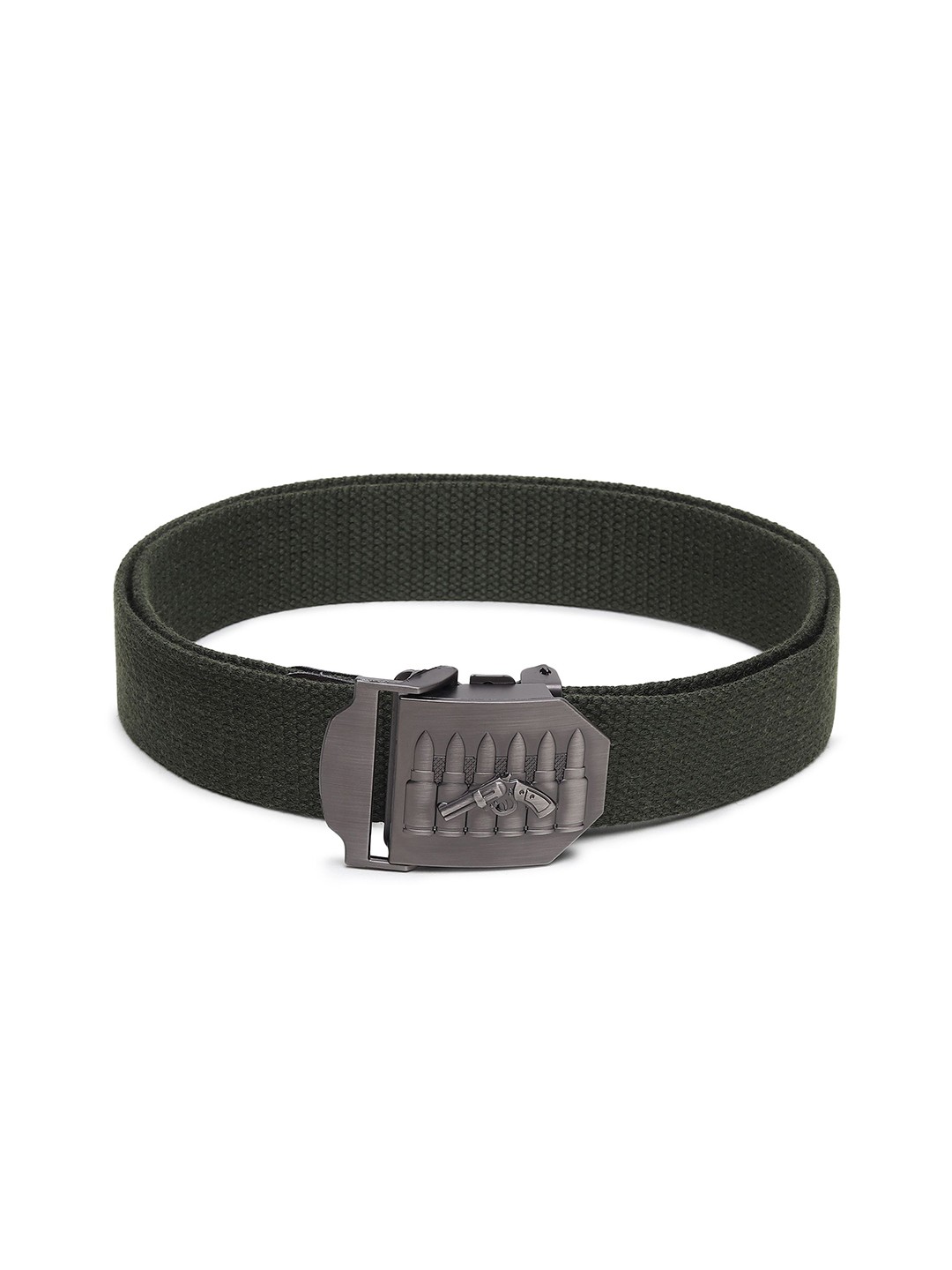 

Metronaut Men Textured Belt, Green