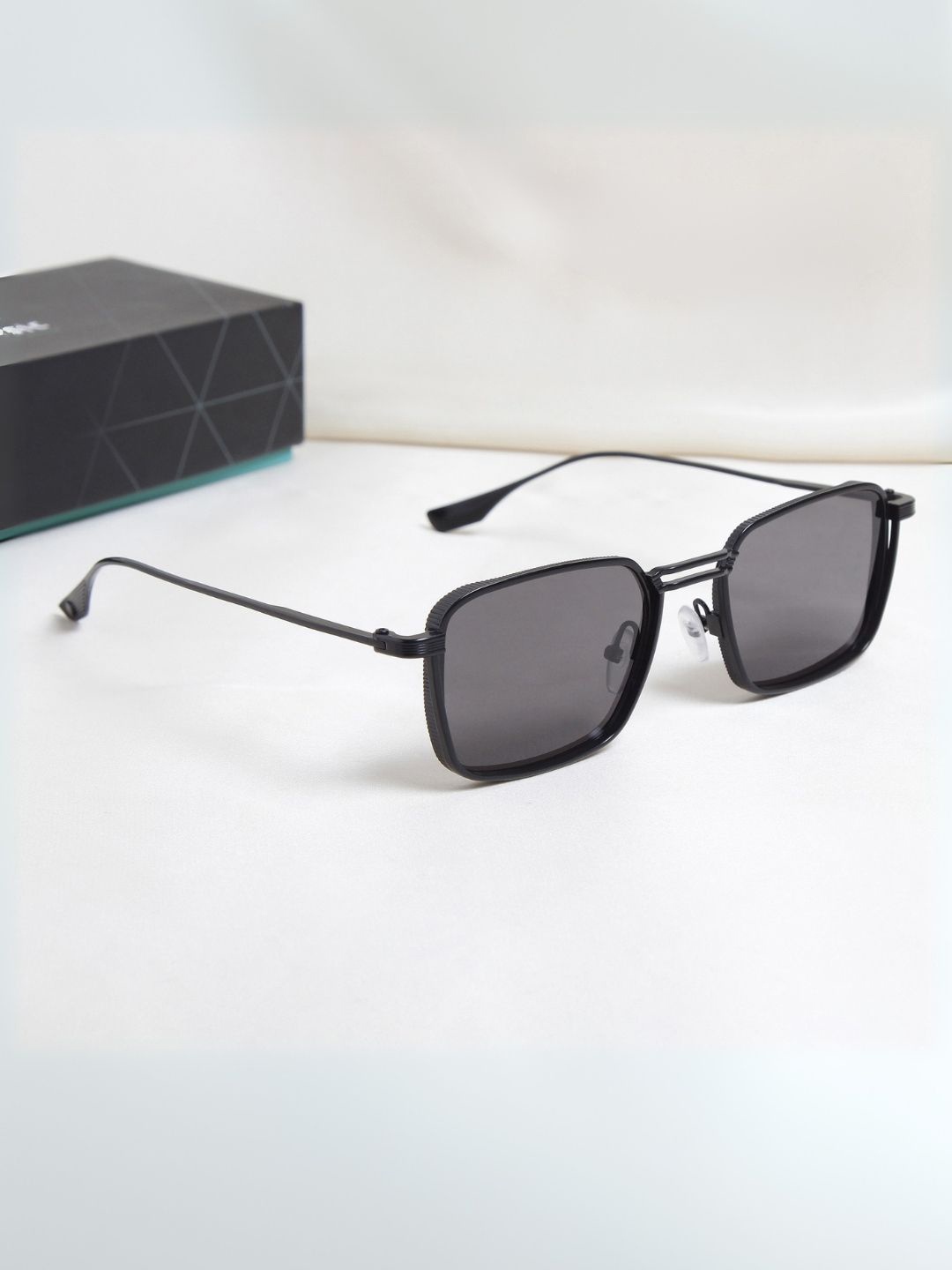 

SUNGLASSIC Unisex Rectangle Sunglasses with UV Protected Lens SG-2812-Full-Black