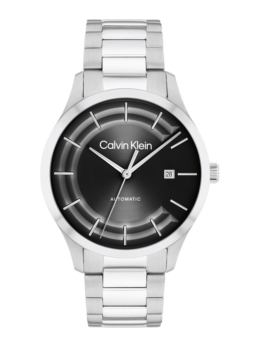 

Calvin Klein Unisex Ck Iconic Analogue Automatic Solar Powered Analogue Watch 25300021, Black
