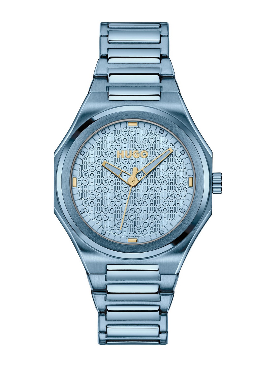 

HUGO Women Grail For Her Brand Patterned Analogue Watch 1540176, Blue