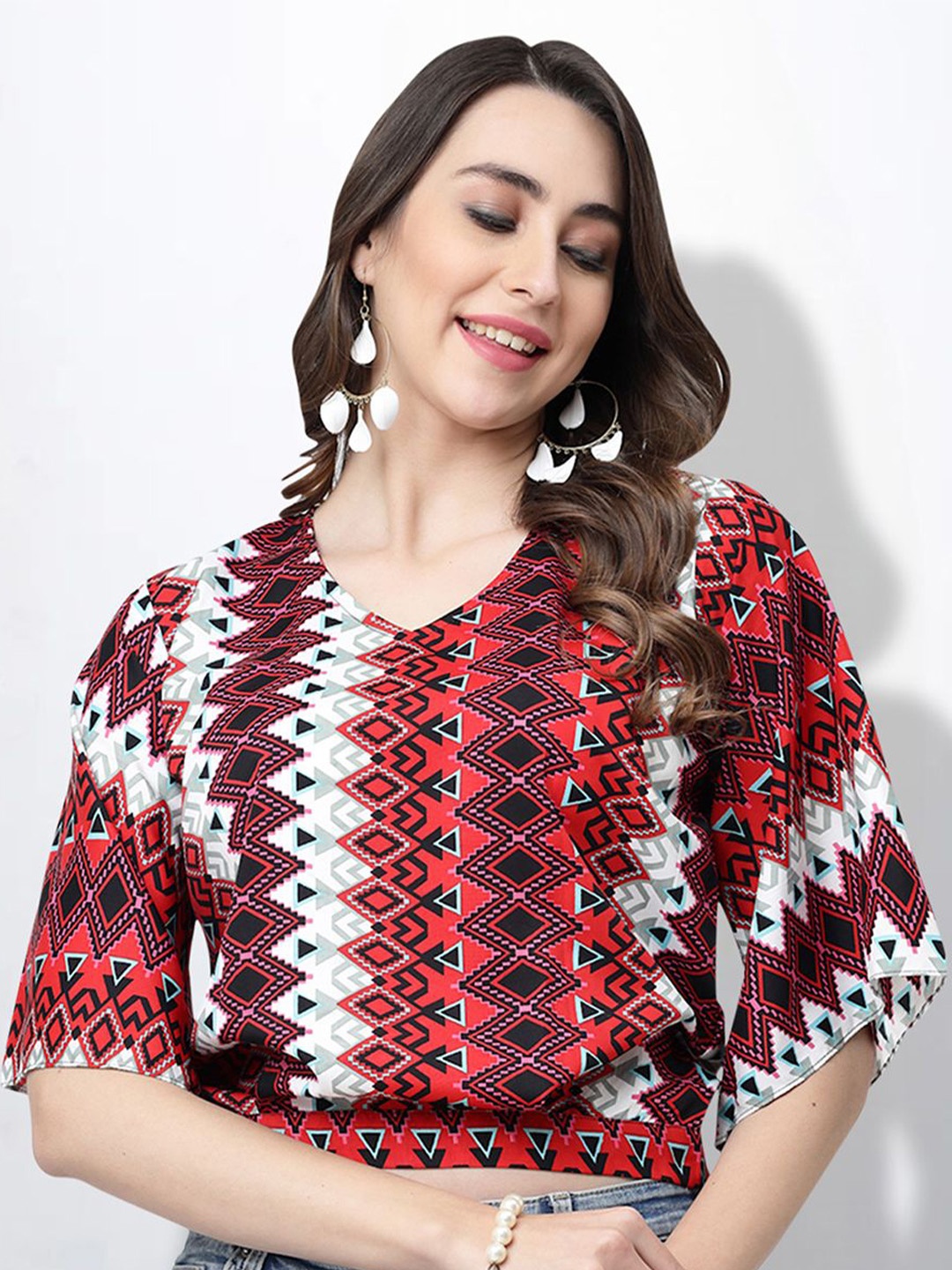 

MISS AYSE Floral Print Top, Multi