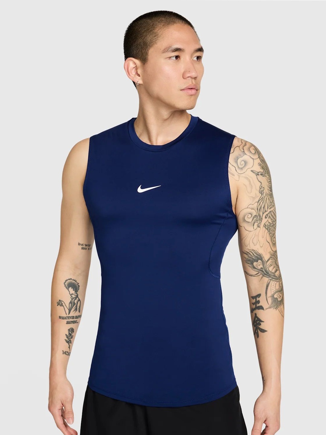 

Nike Pro Men's Dri-FIT Tight Sleeveless Fitness Top, Blue