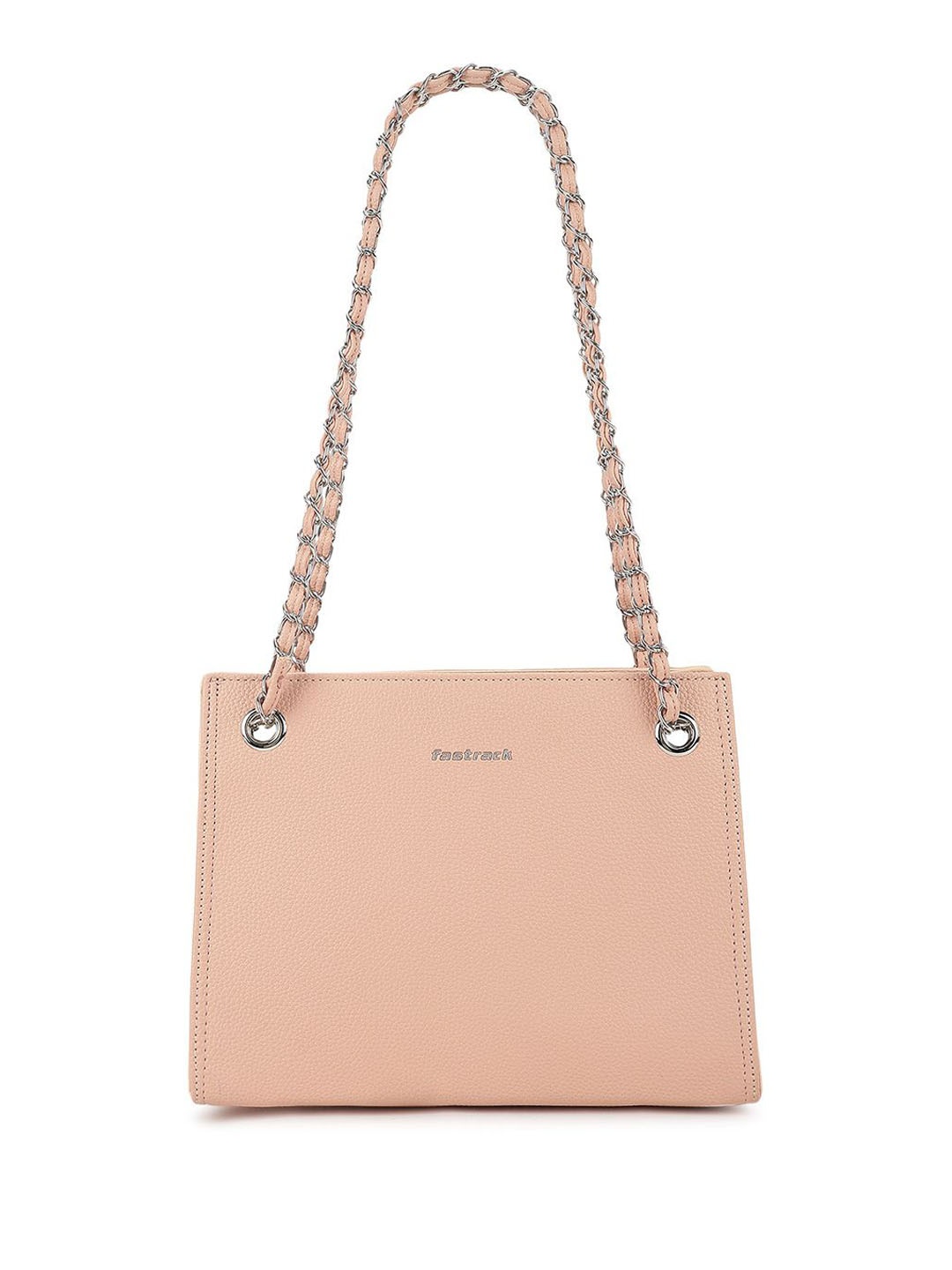 

Fastrack PU Structured Shoulder Bag with Quilted, Pink