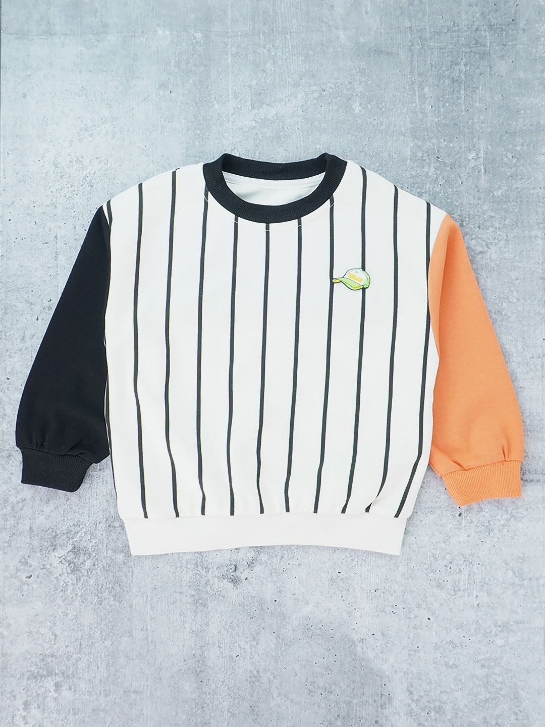 

Little Surprise Box LLP Kids Striped T-shirt, White