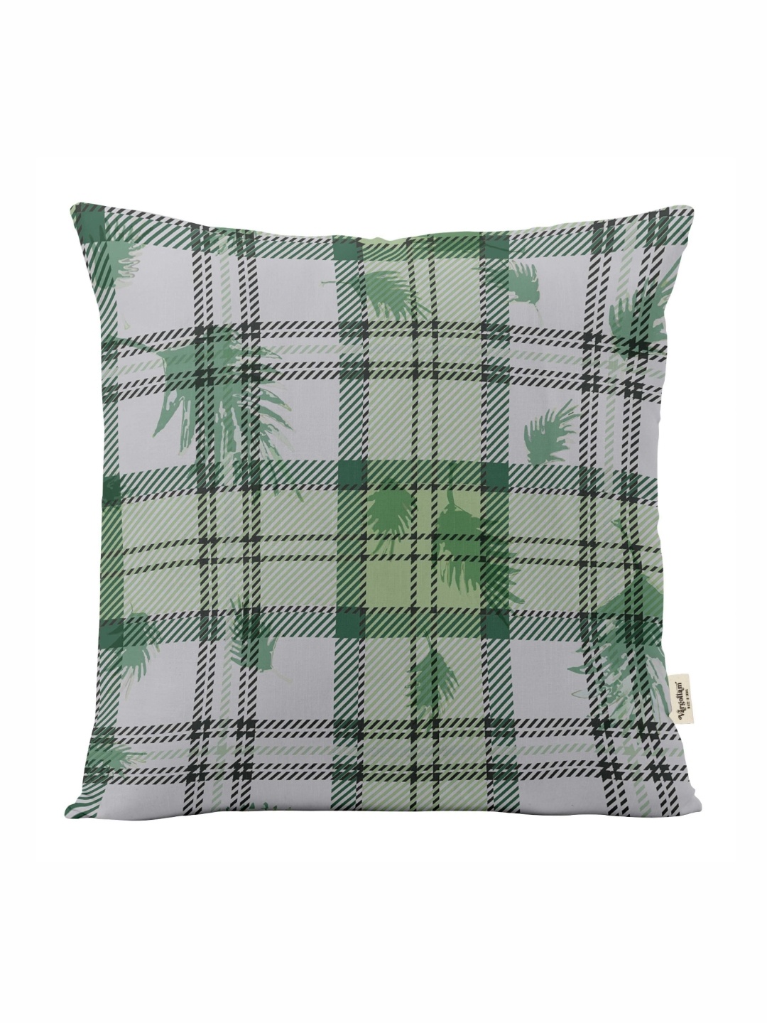 

Vargottam Green & White Set of 5 Floral Square Cushion Covers