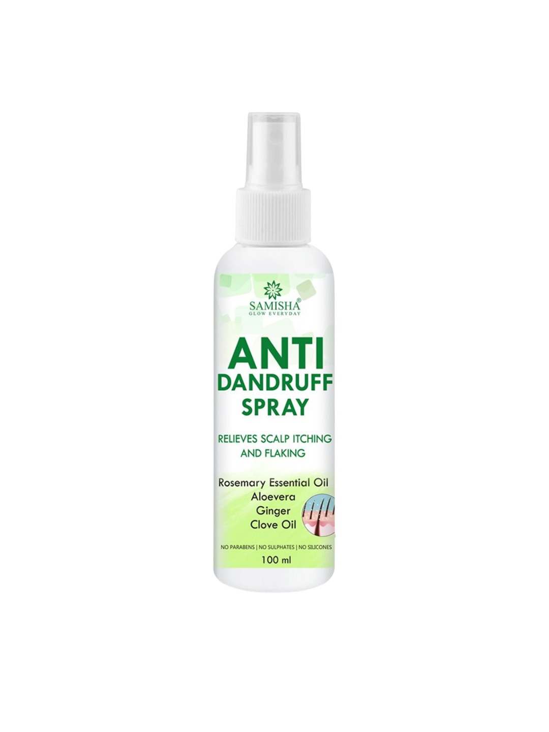 

SAMISHA Anti Dandruff Hair Spray- 100 ml, Transparent