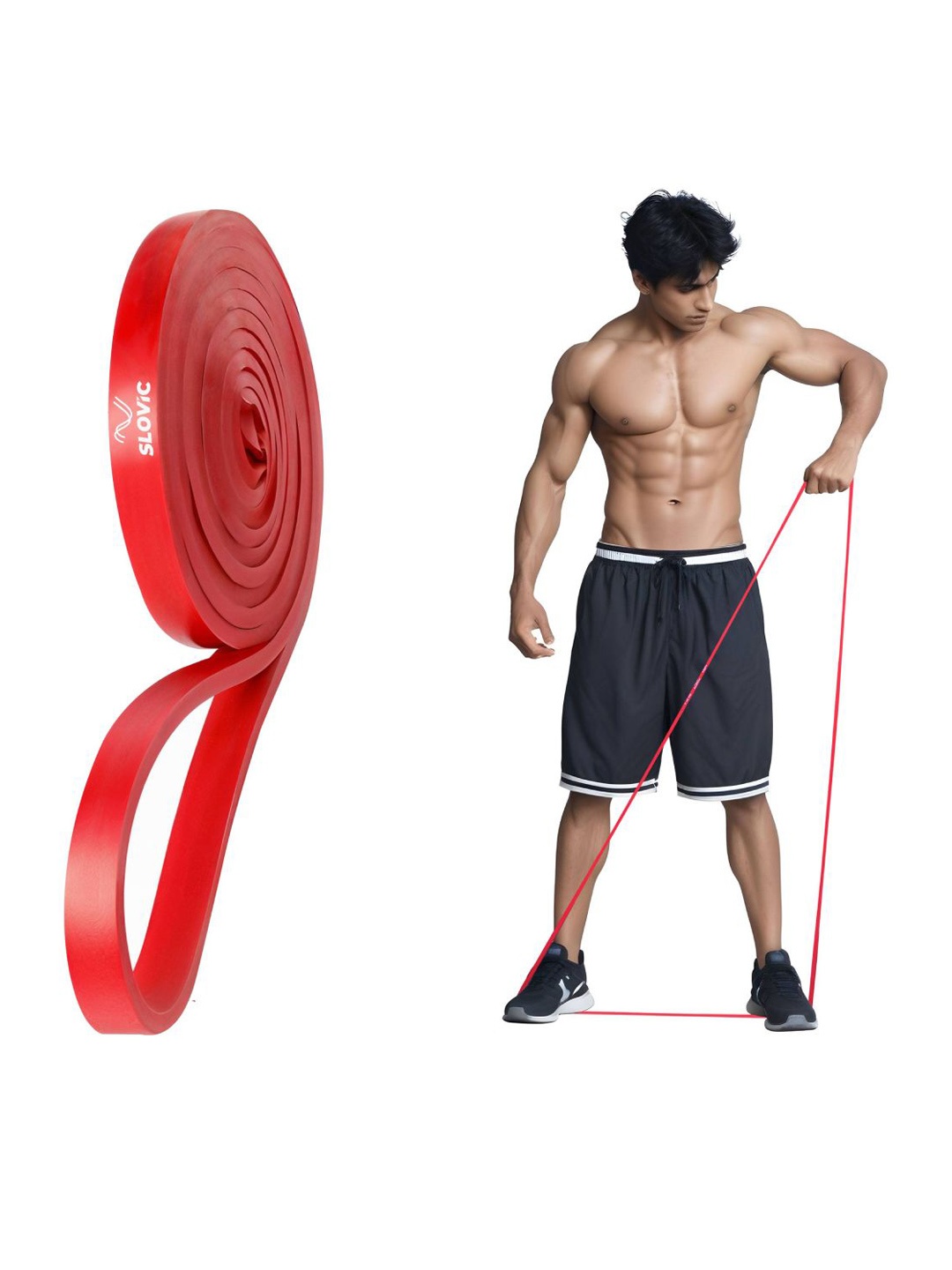 

SLOVIC Heavy Duty Resistance Band, Red