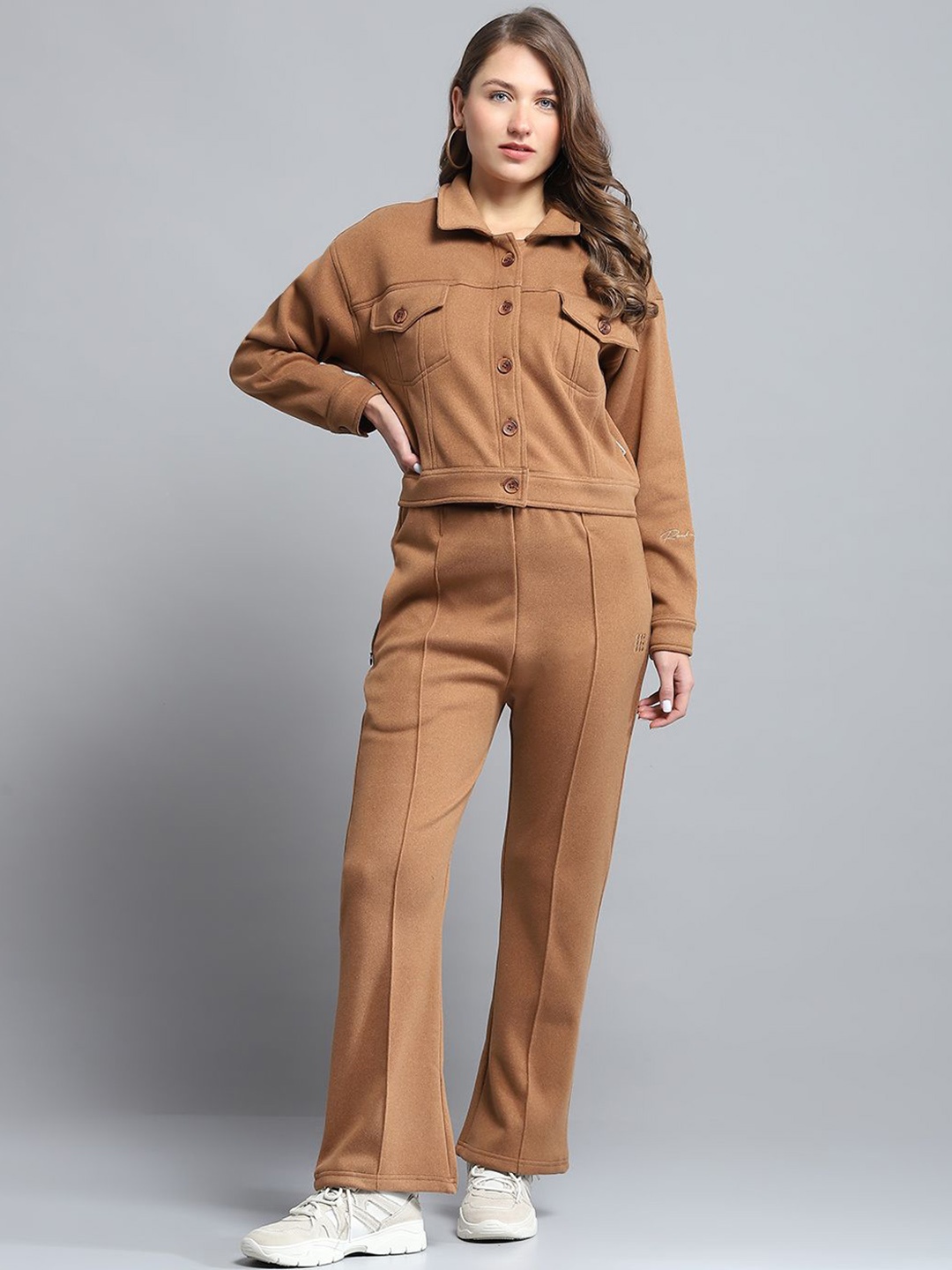 

rock.it Shirt Collar Shirt And Trousers, Brown