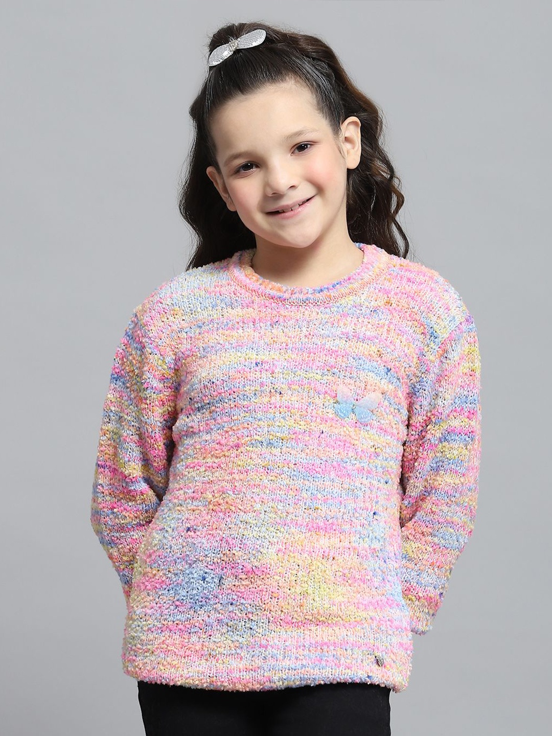 

Monte Carlo Floral Woollen Top, Pink