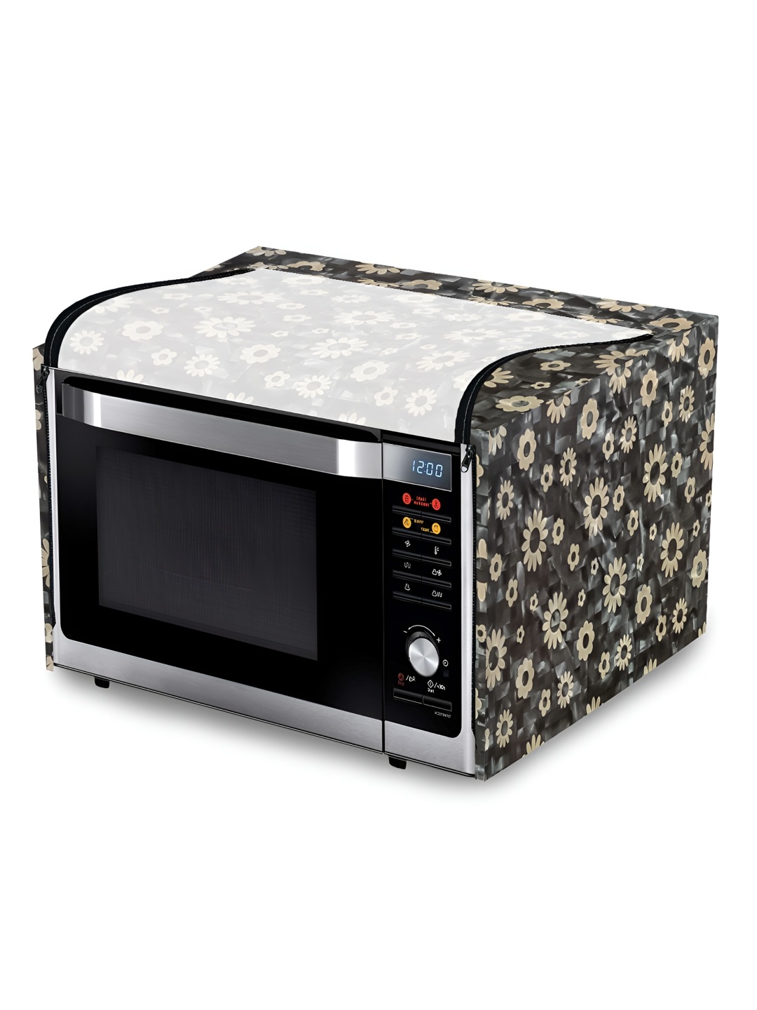 

KANUSHI INDUSTRIES Beige & Brown Printed Waterproof Microwave Oven Cover