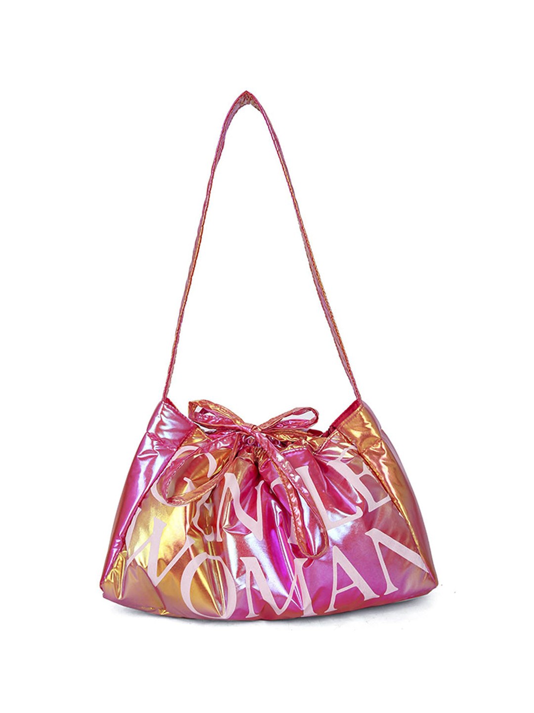 

StyleCast Floral Bucket Sling Bag with Tasselled, Pink