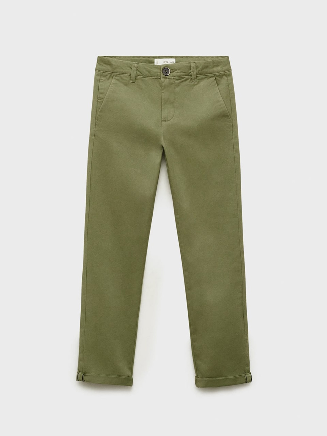 

Mango Kids Boys Straight Fit Chinos, Olive