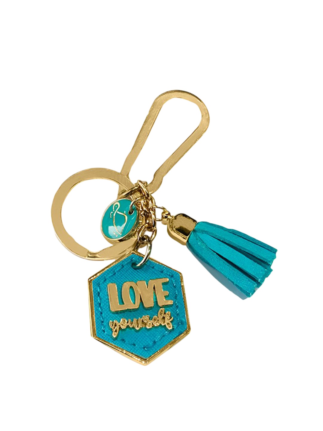 

CARPISA Textured Key Chain, Green