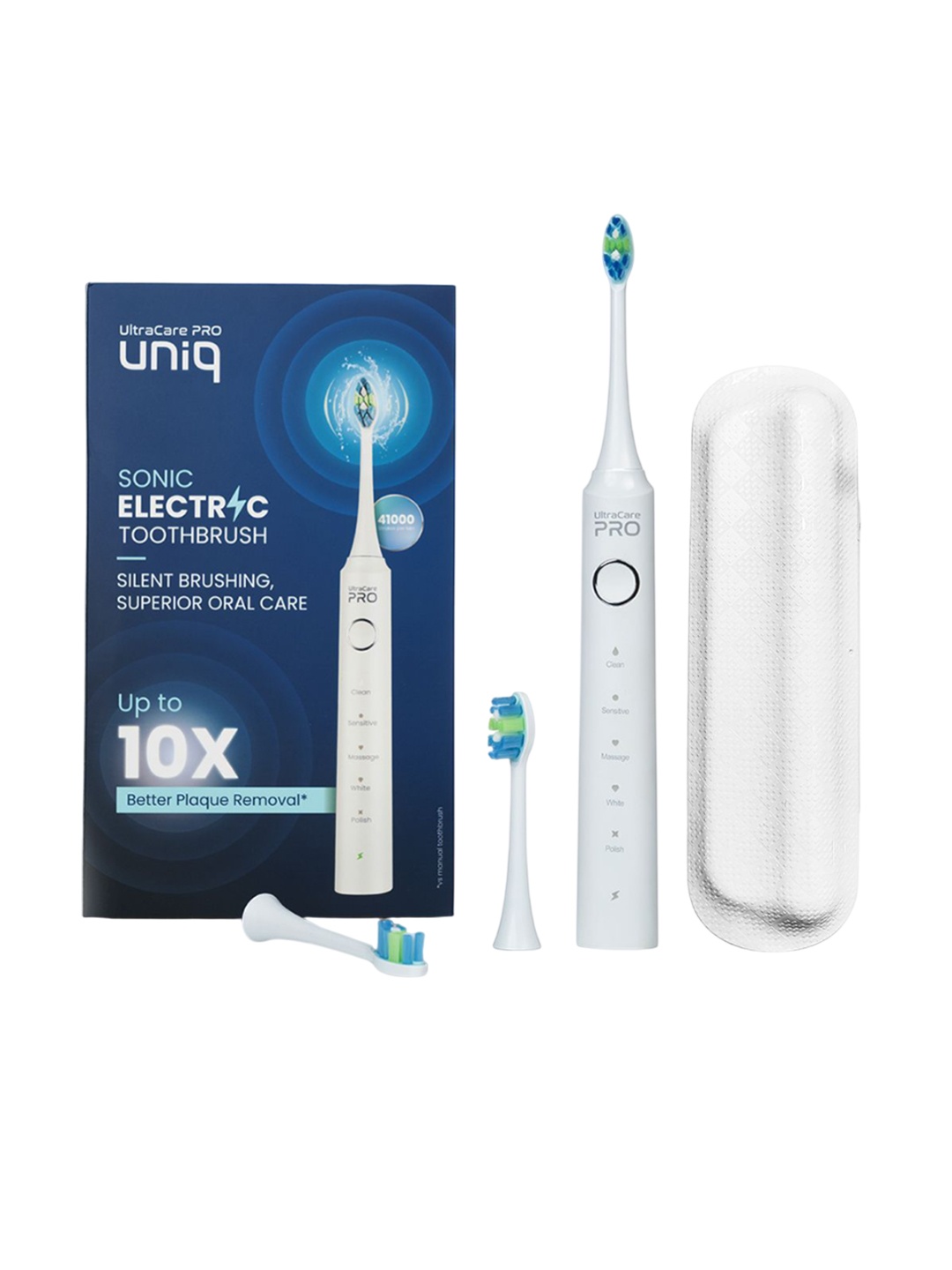 

UltraCare PRO Uniq Sonic Rechargeable Toothbrush- White