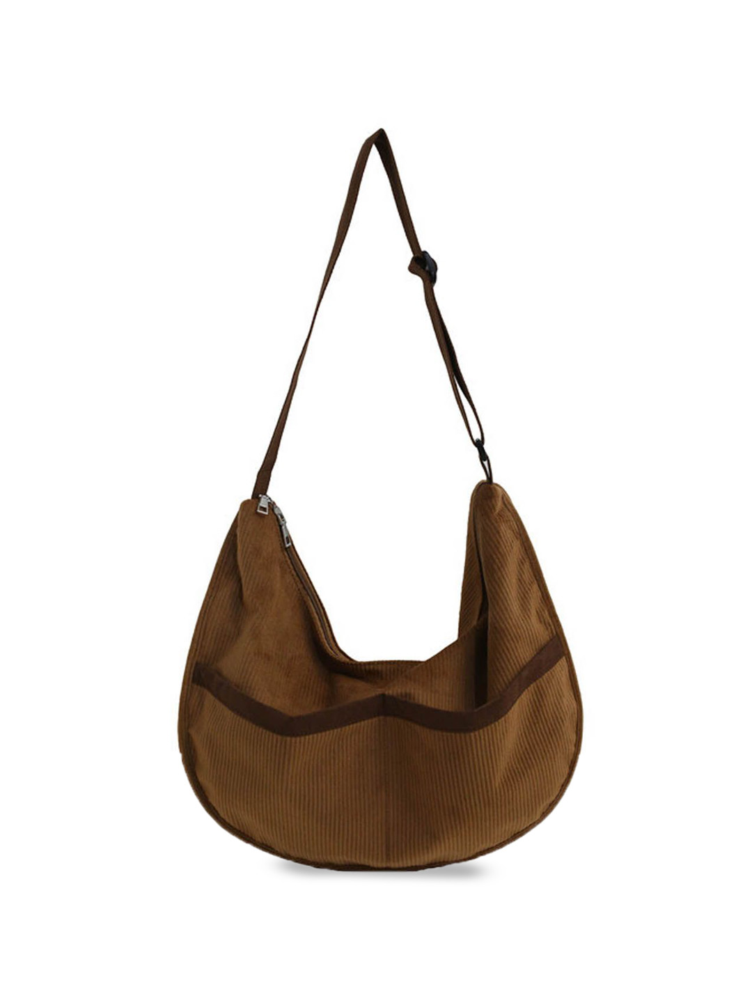 

StyleCast Structured Shoulder Bag with Tasselled, Coffee brown