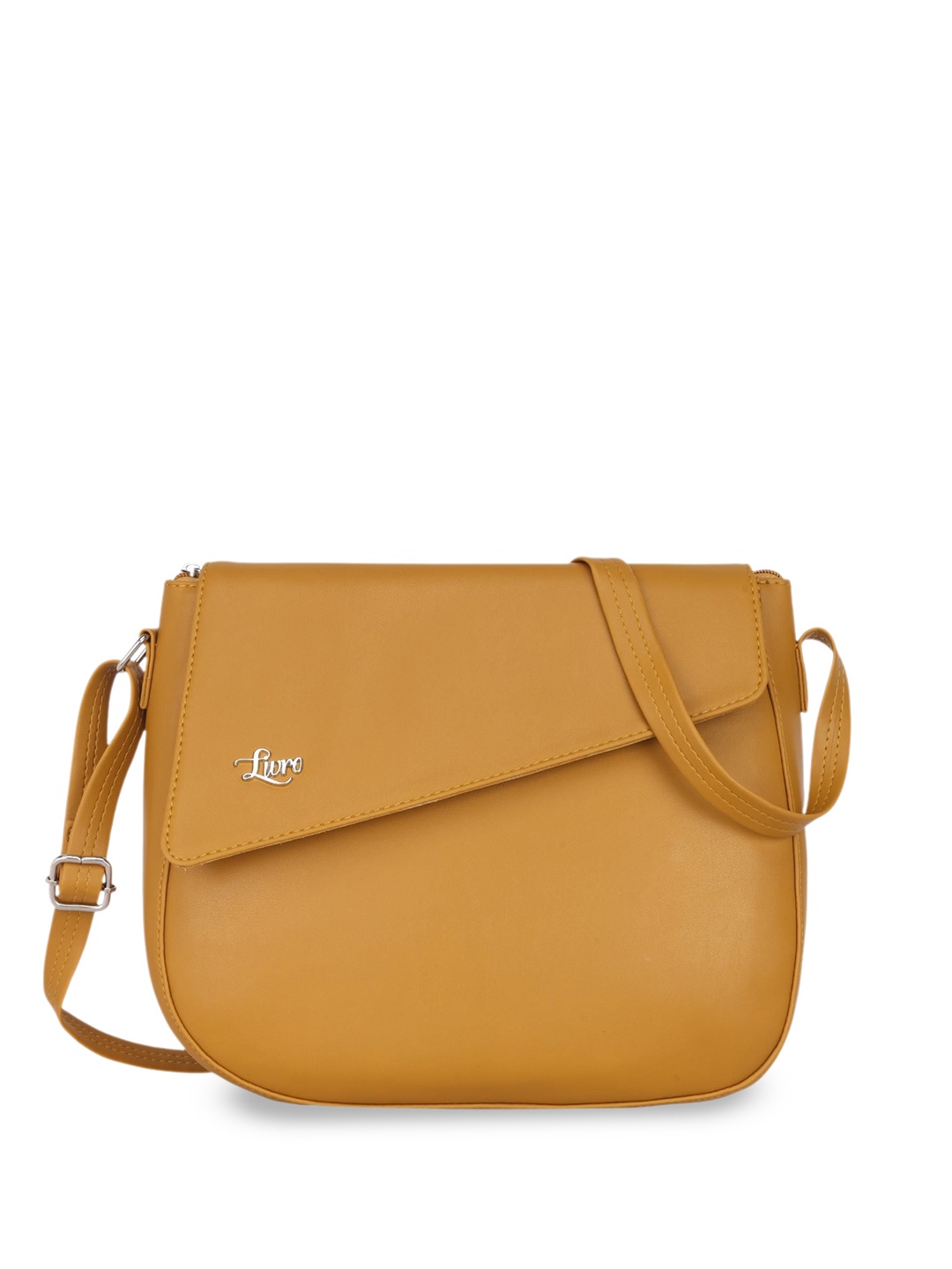 

LIVRO Floral Structured Sling Bag, Yellow