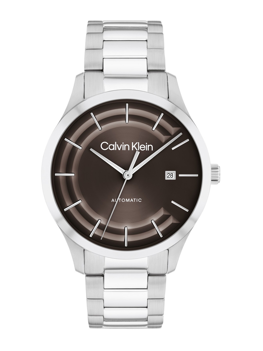 

Calvin Klein Unisex Ck Iconic Automatic Solar Powered Analogue Watch 25300024, Brown