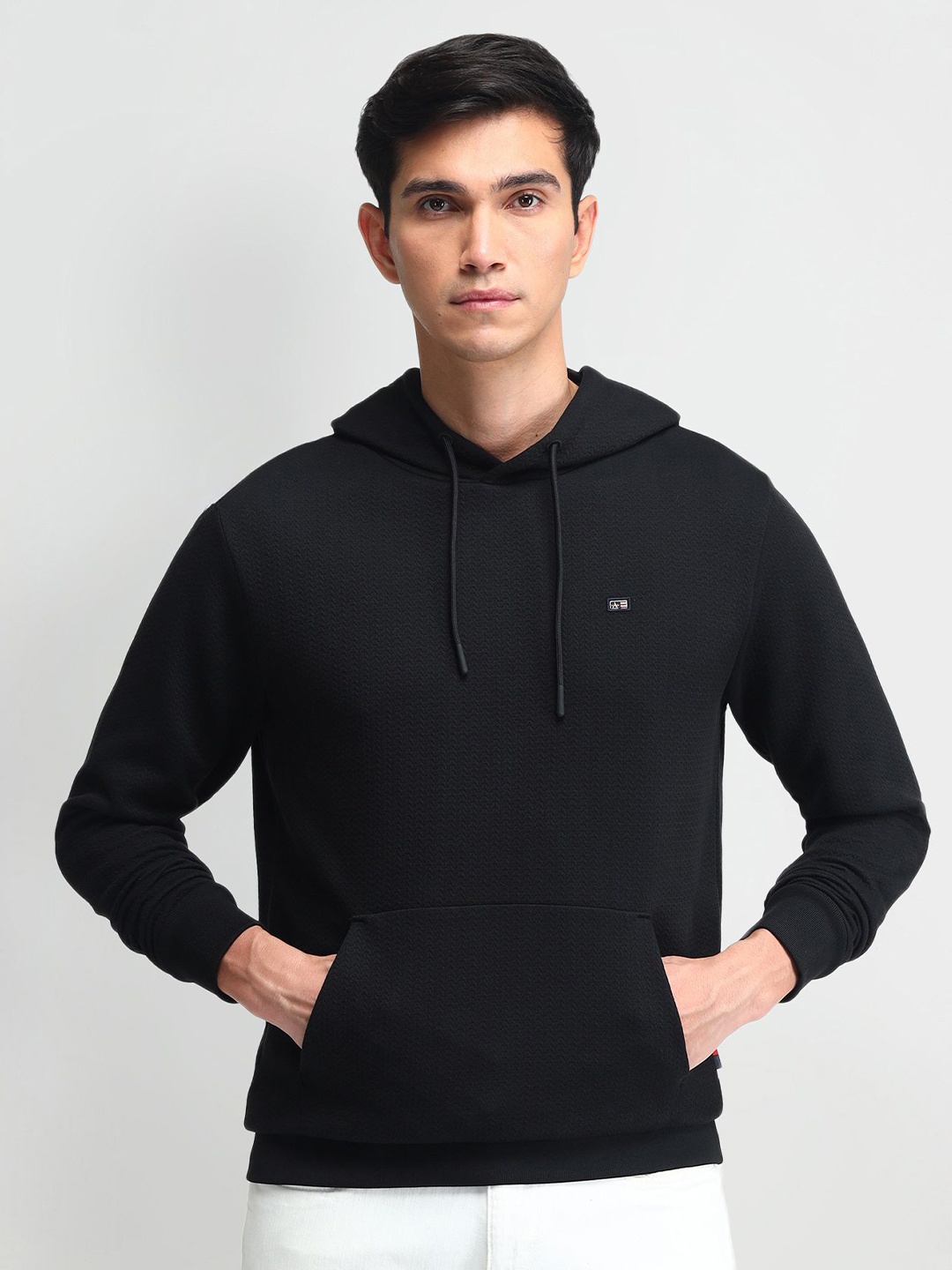 

Arrow Sport Men Hooded Sweatshirt, Black
