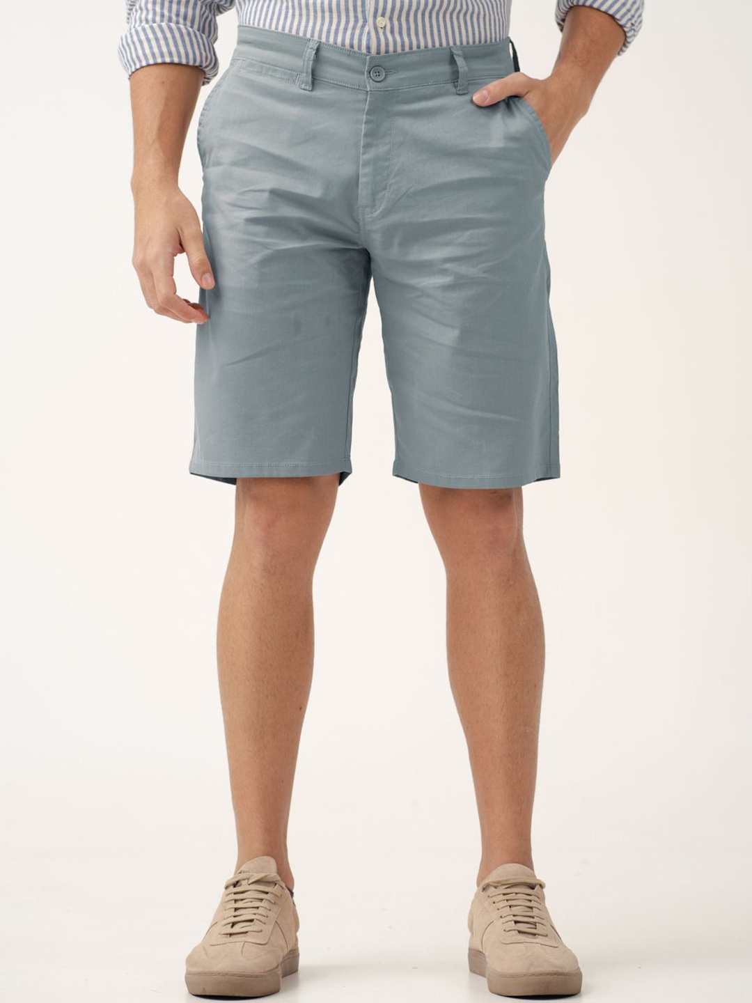 

The Pant Project Men Heather Grey Chino Shorts