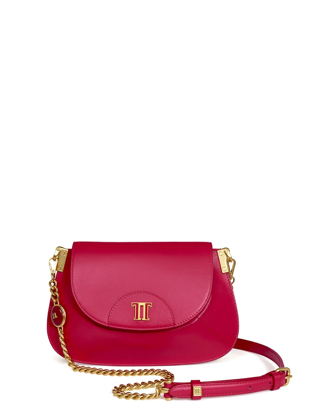 

Tarun Tahiliani Leather Structured Sling Bag, Pink