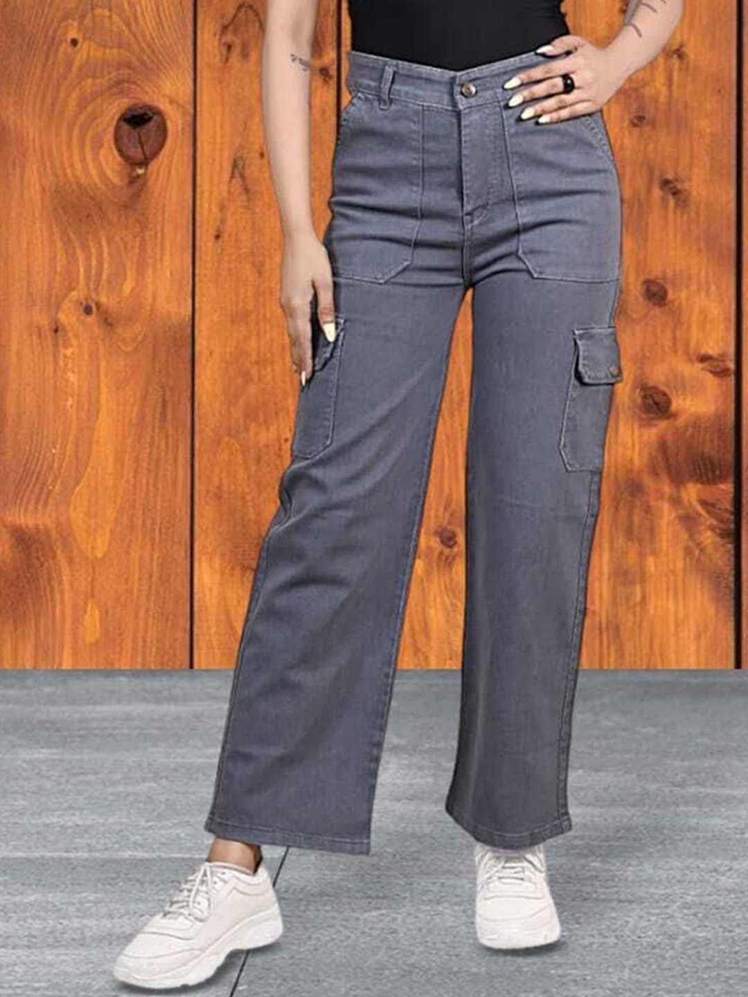 

Hayler Women Stretchable Jeans, Grey