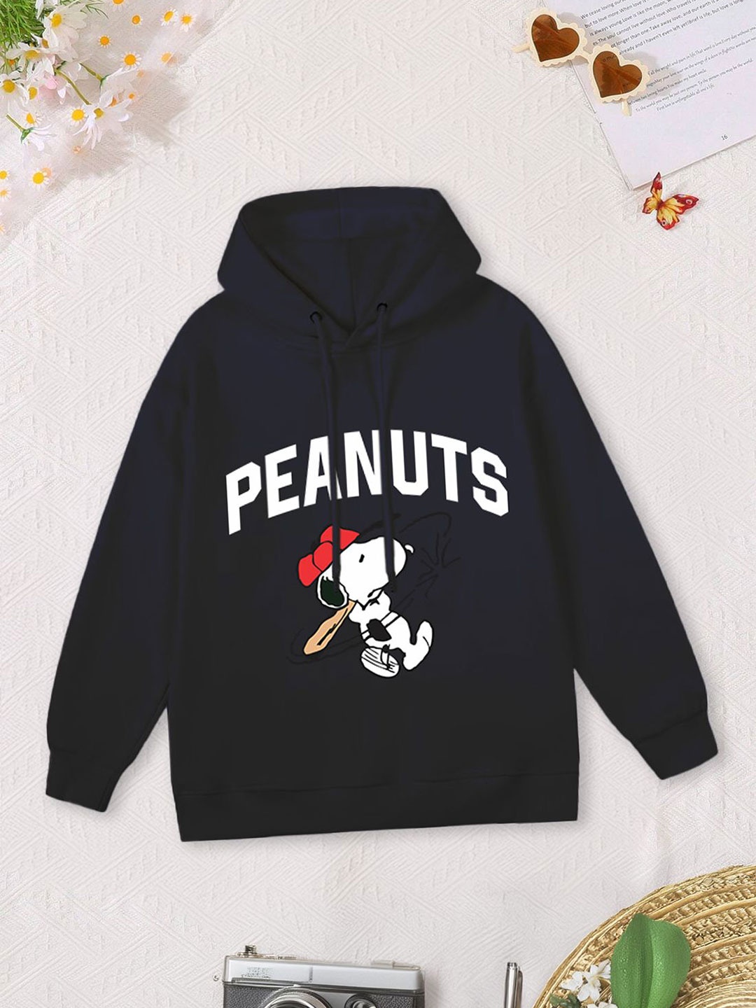 

FOREVER FRIDAY Girls Hooded Sweatshirt, Navy blue