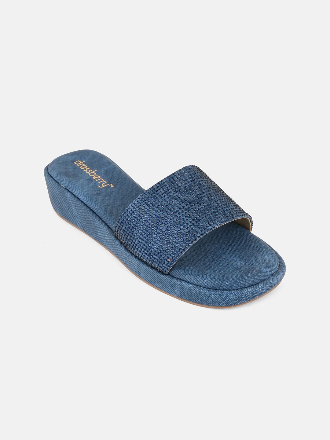

DressBerry Women Embellished Sandals, Blue