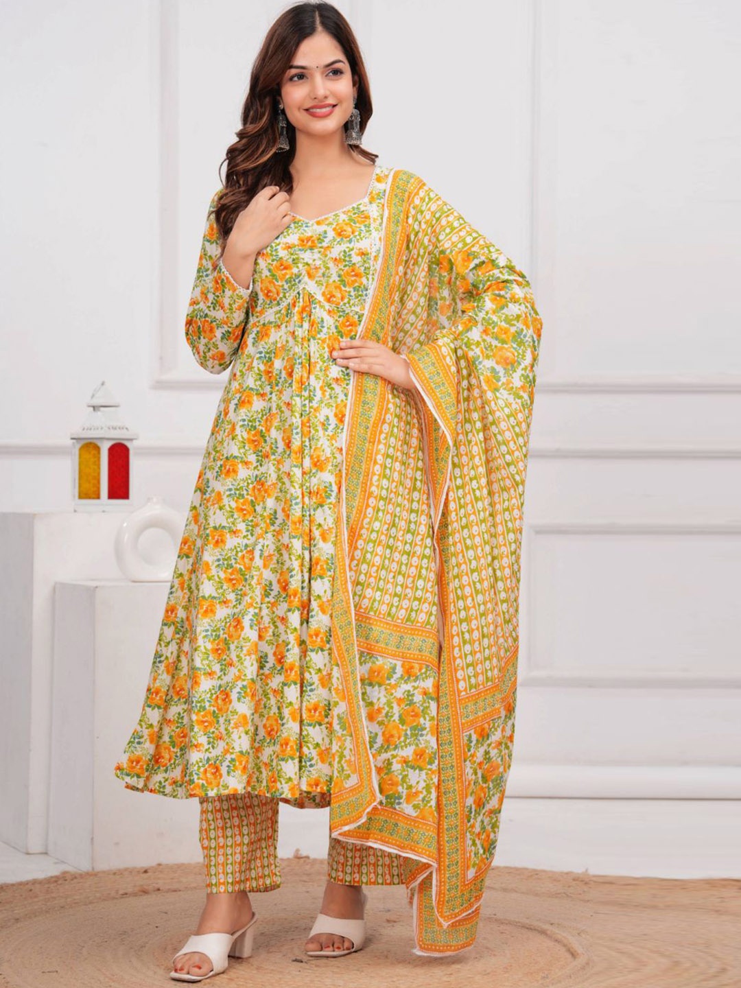 

MANOJAVA Women Pure Cotton Pure Cotton, Yellow