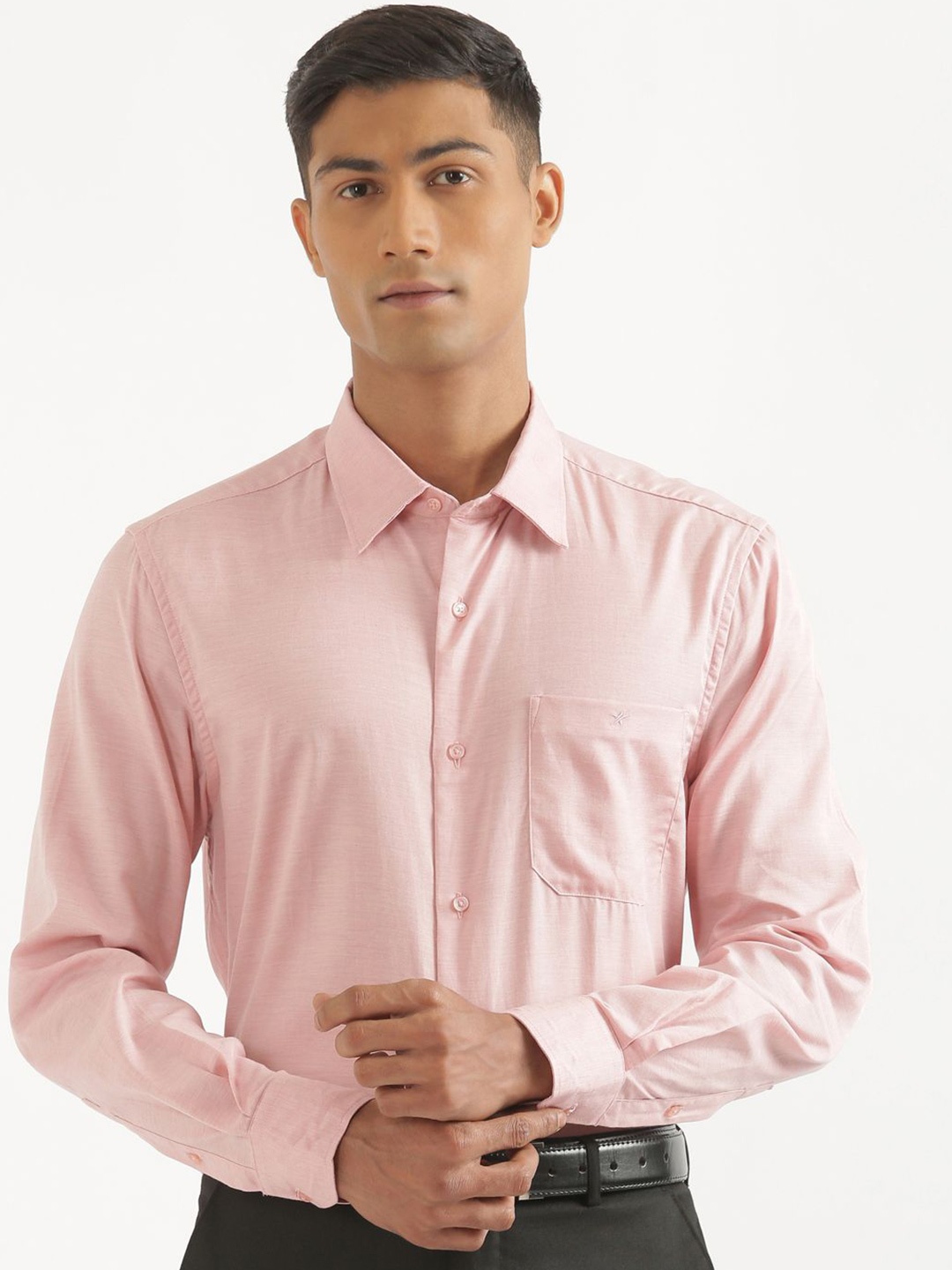 

CROYDON UK Men Comfort Opaque Casual Shirt, Pink