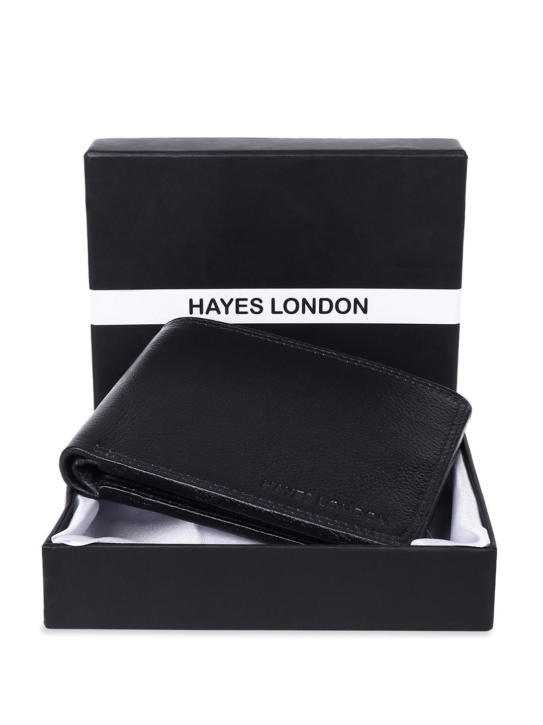 

Hayes London Men Wallets Pack of 3 Genuine Leather with RFID Blocking Combo, Black