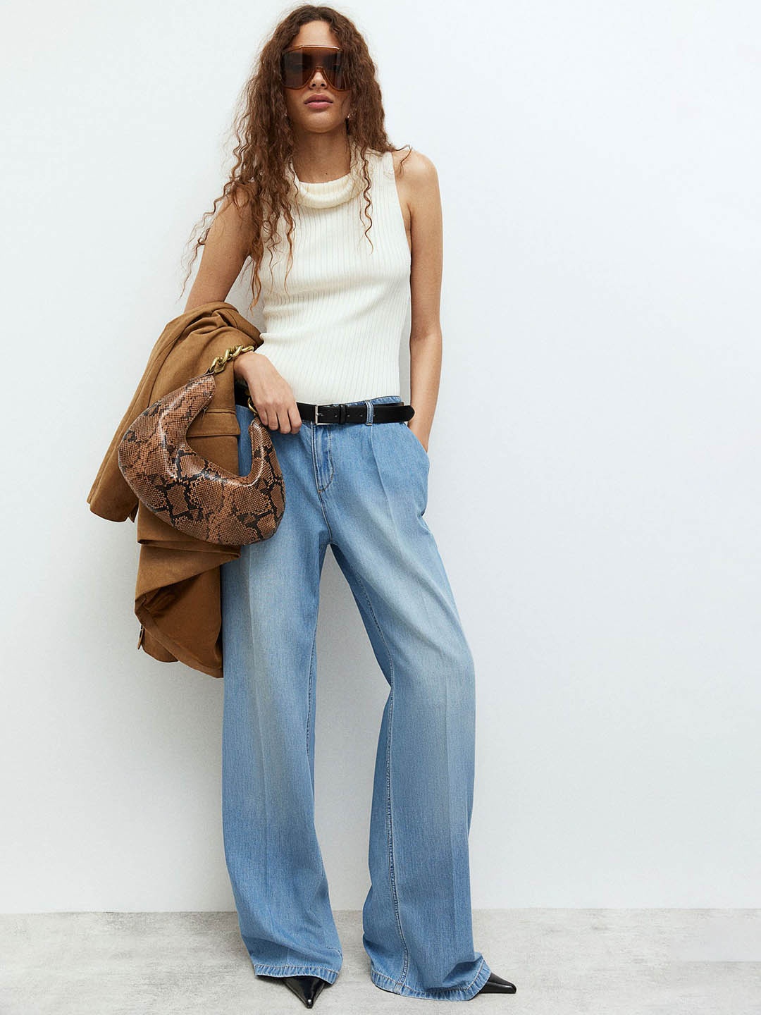 

H&M Straight Regular Jeans, Blue