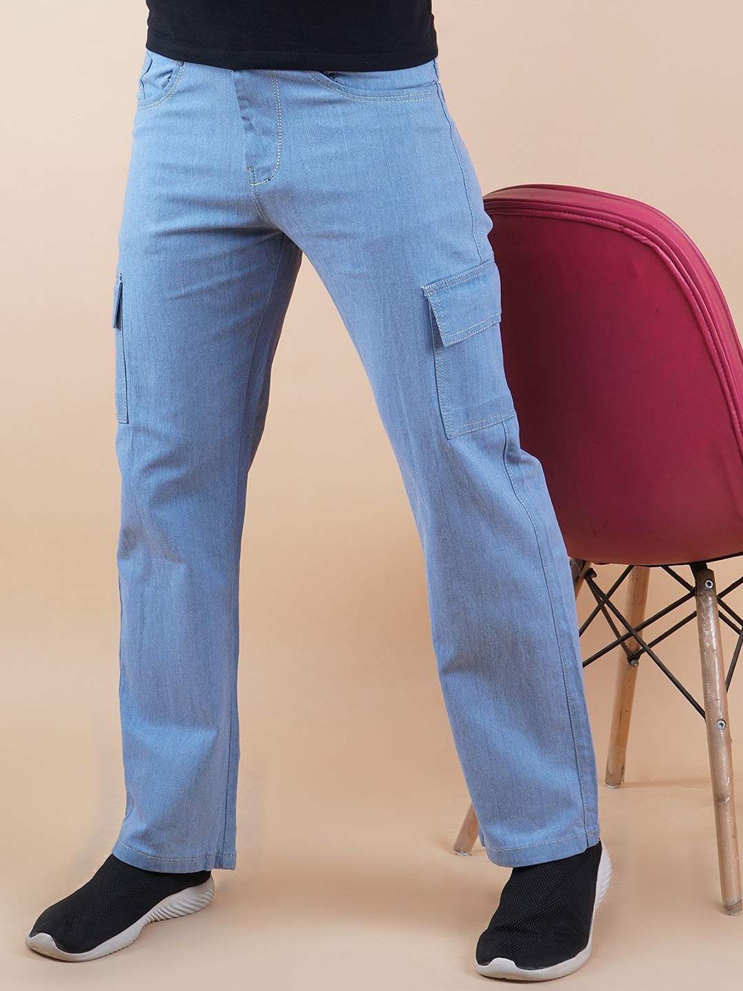 

COMFITS Men Classic Fit Mid-Rise Jeans, Blue