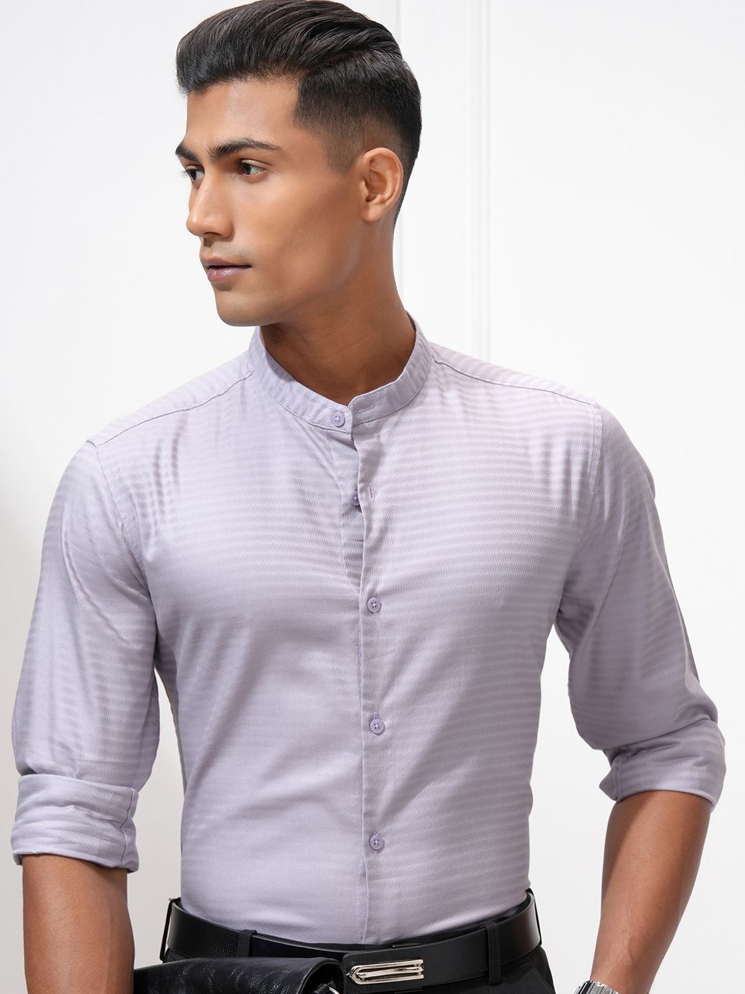 

HIGHLANDER Men Opaque Casual Shirt, Mauve