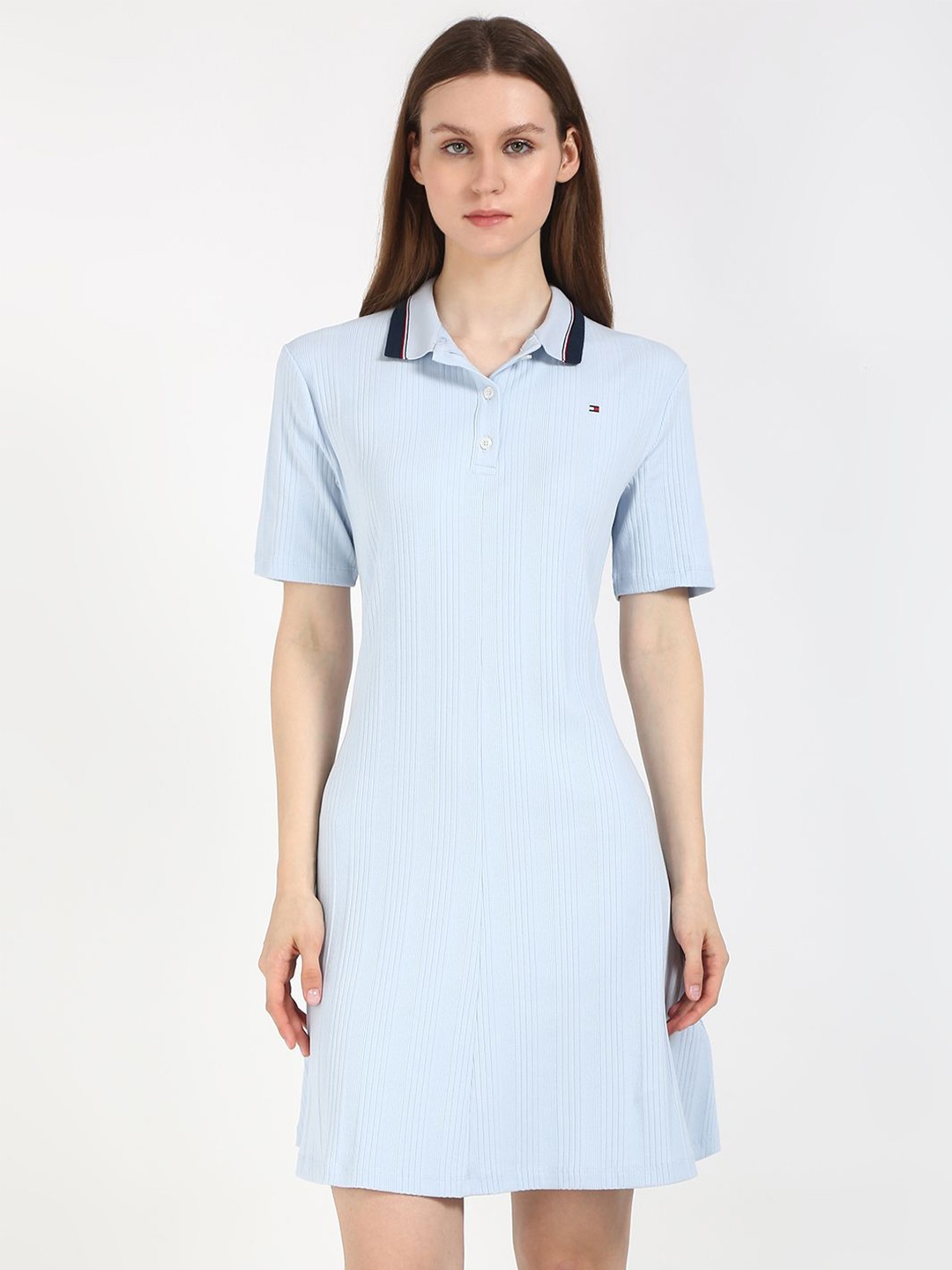 

Tommy Hilfiger Women Shirt Midi Dress, Blue