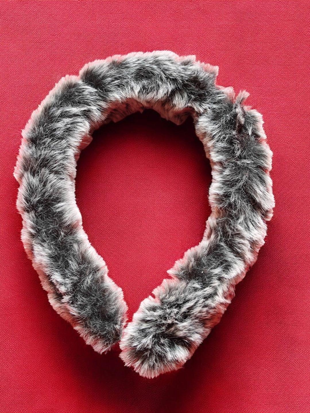 

LYTIX Girls Fluffy Soft Fur Headband, Grey