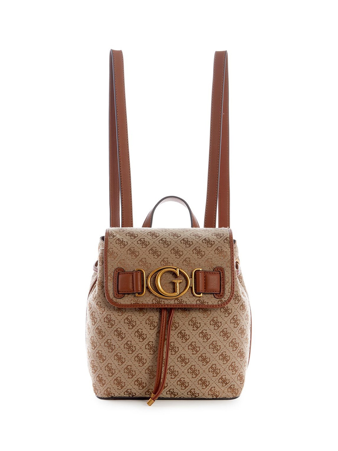 

GUESS Women Brand Logo Aviana Backpack, Brown