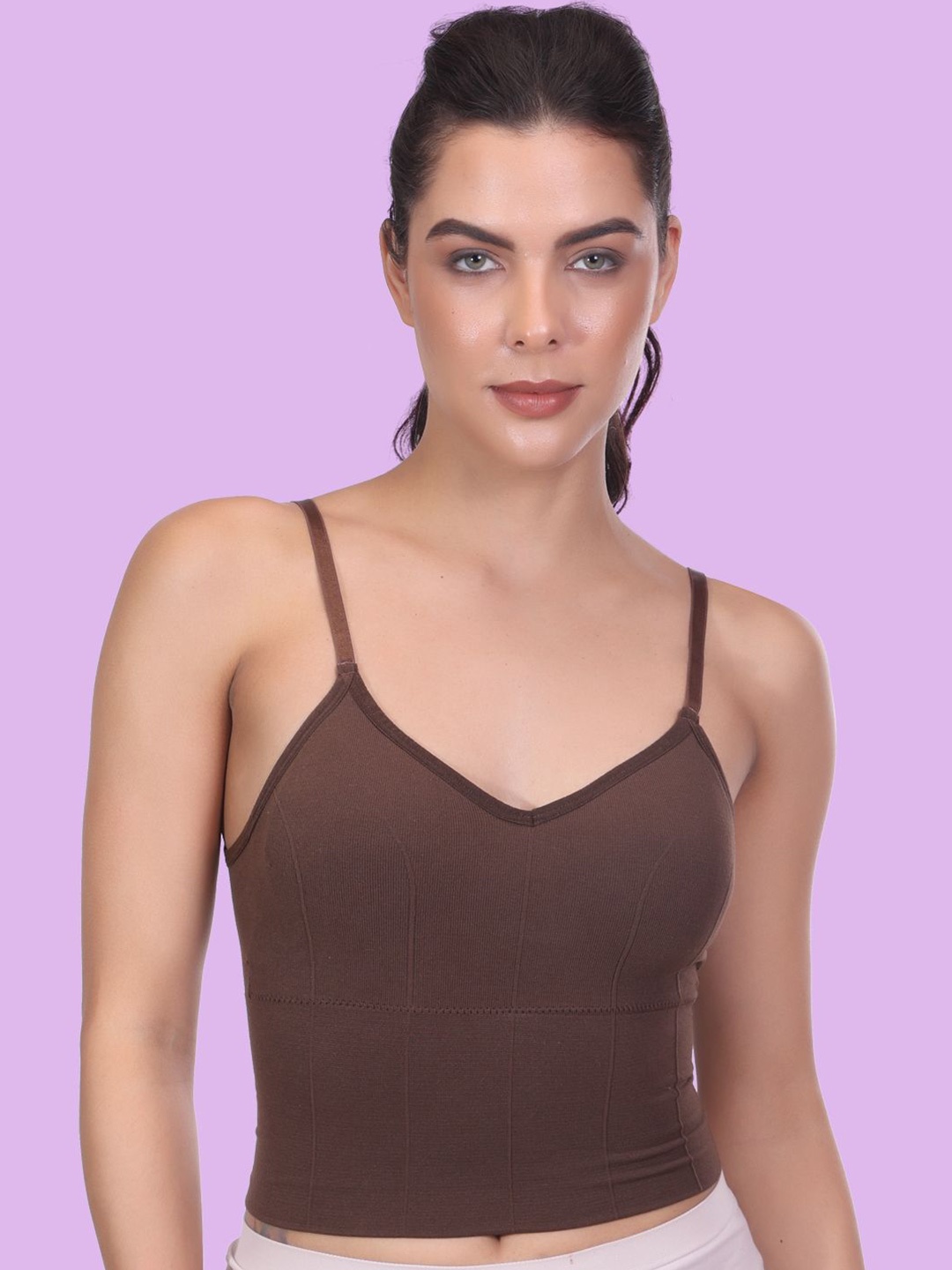 

Amour Secret Lightly Padded Sports Camisoles, Brown