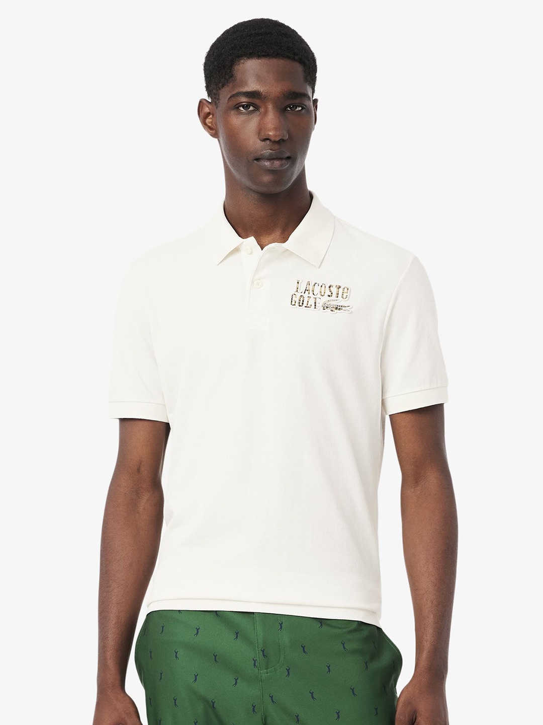 

Lacoste Men Polo Collar T-shirt, White