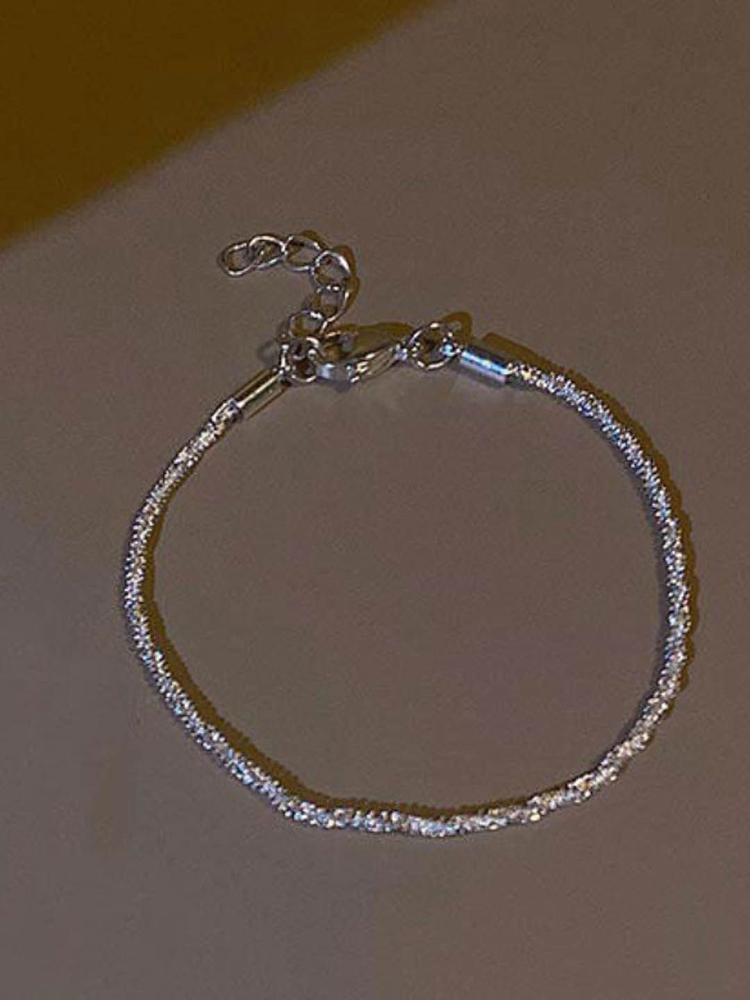 

StyleCast Women Brass Wraparound Bracelet, Silver