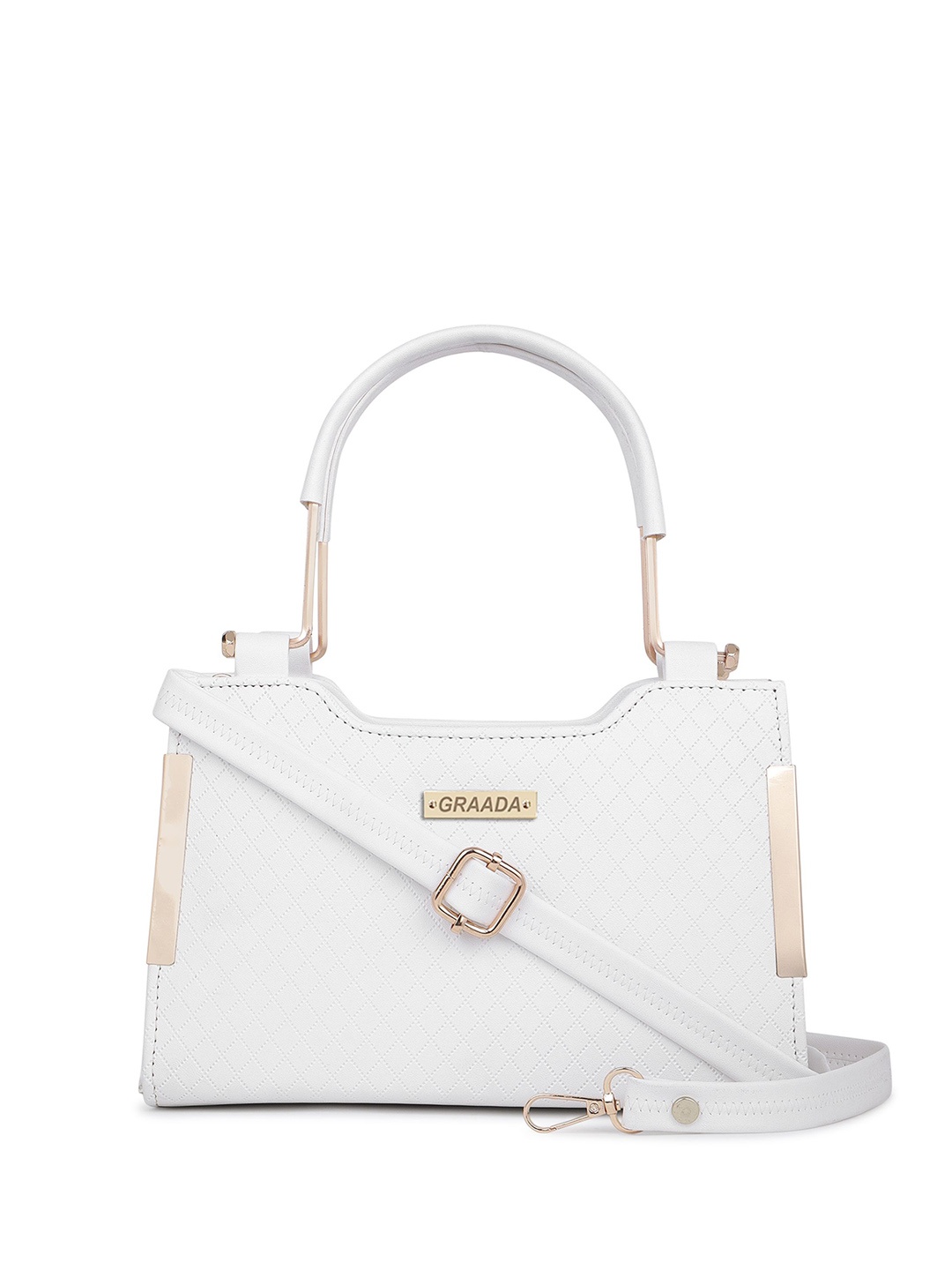 

GRAADA Structured Satchel, White