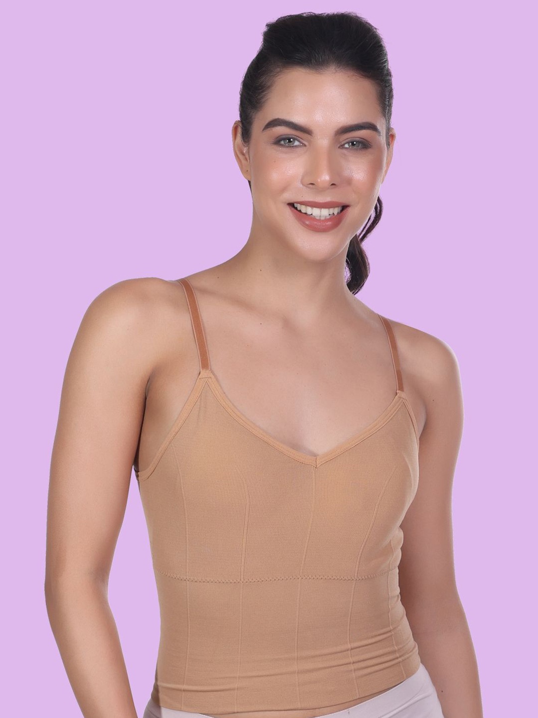 

Amour Secret Women Lightly Padded Sports Camisoles, Nude