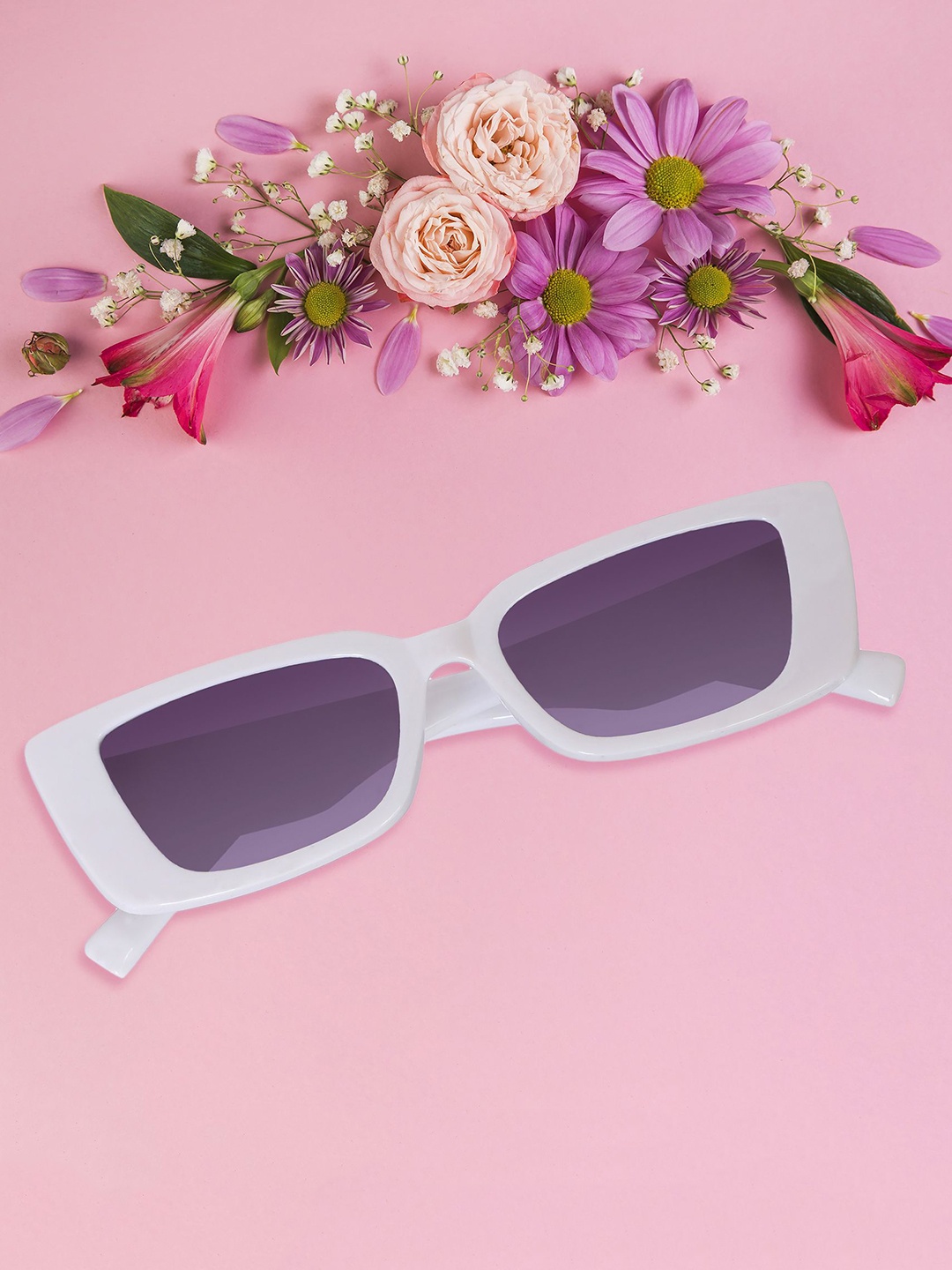 

Dervin Women Square Sunglasses with UV Protected Lens DVN535, Purple